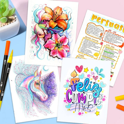 Акварельні маркери двосторонні 100шт у пеналі, Color pencil / Набір для малювання / Скетч маркери для малювання