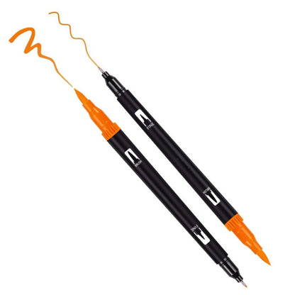 Акварельні маркери двосторонні 100шт у пеналі, Color pencil / Набір для малювання / Скетч маркери для малювання