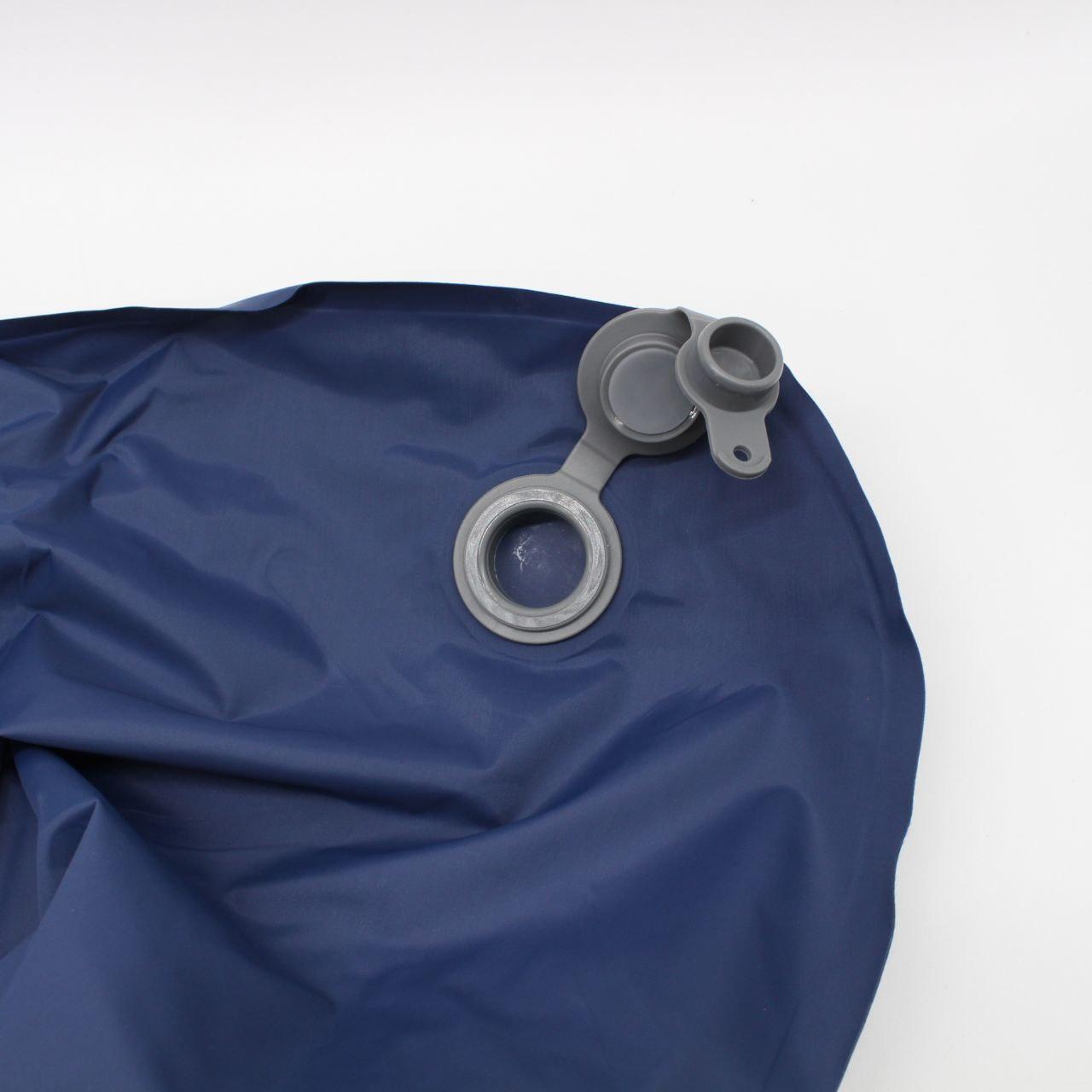 Туристичний каремат (190х70см) з подушкою та насосом, Темно-синій / Надувний матрац / Килимок для кемпінгу