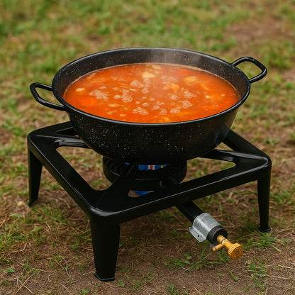 Газова плита на 1 конфорку, 40x40 см / Туристична плита / Настільна плита для кемпінгу