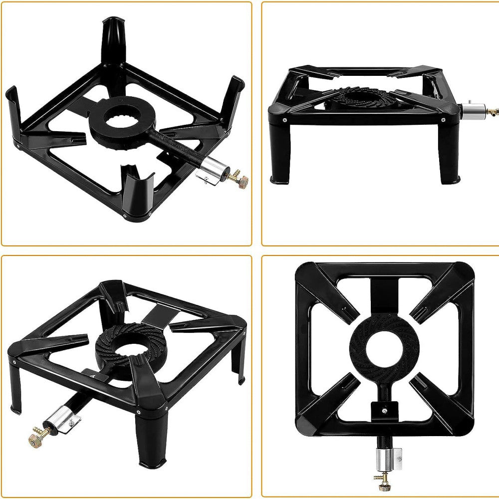 Газова плита на 1 конфорку, 40x40 см / Туристична плита / Настільна плита для кемпінгу