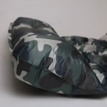 Надувний каремат з подушкою та вбудованим насосом, 225х70см, Камуфляж / Туристичний каремат / Надувний килимок