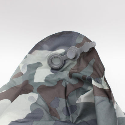 Надувний каремат з подушкою та вбудованим насосом, 225х70см, Камуфляж / Туристичний каремат / Надувний килимок