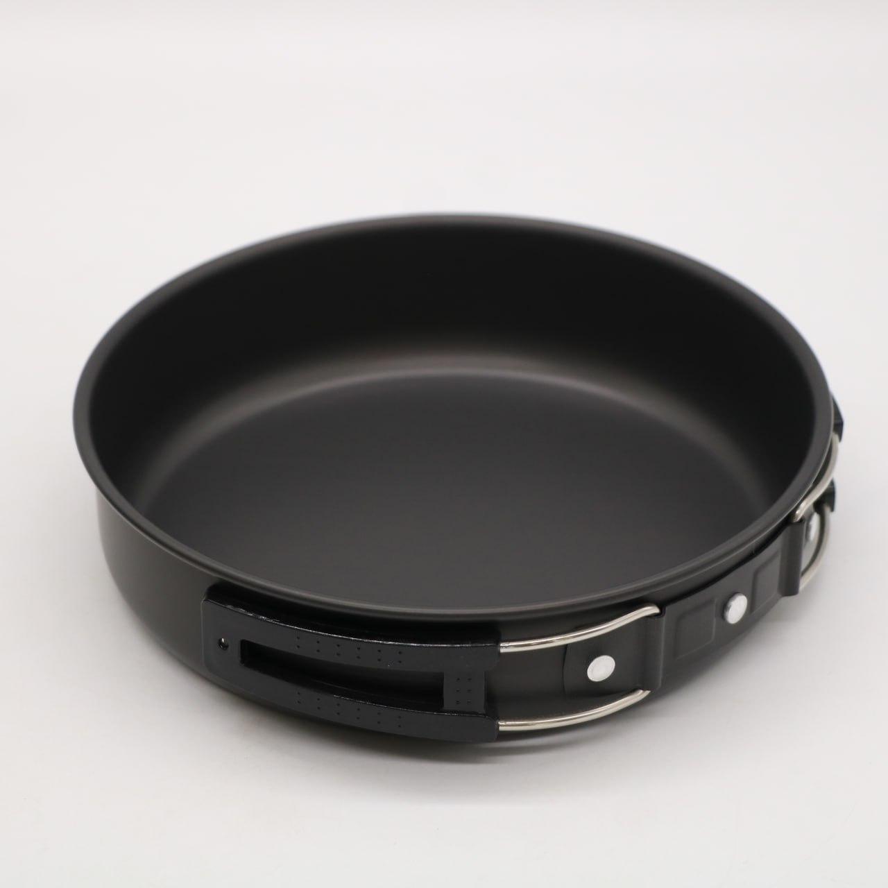 Набір туристичного посуду (каструля, сковорода, чайник) GL-C31 / Похідний набір посуду для кемпінгу