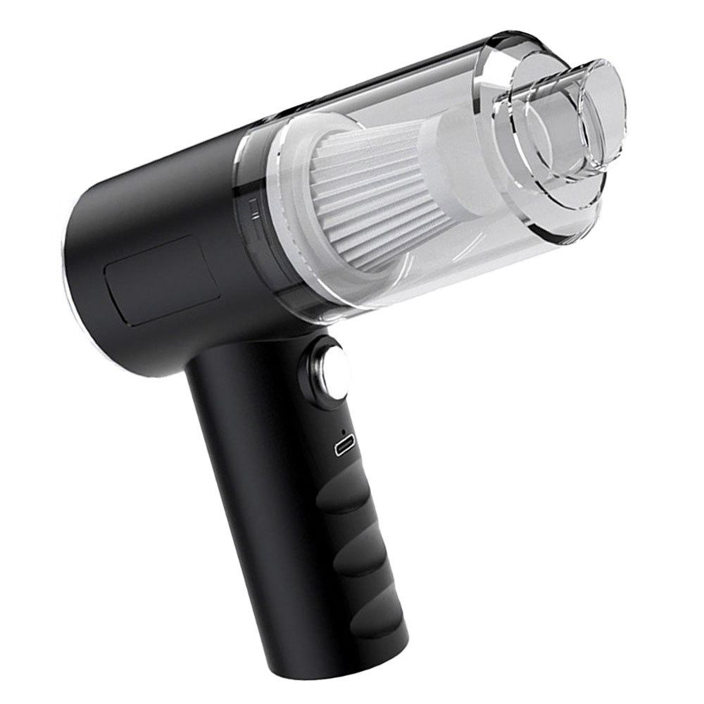 Автомобільний пилосос 120W + 3 насадки, від USB, AS-228 / Акумуляторний пилосос для машини / Бездротовий пилосос