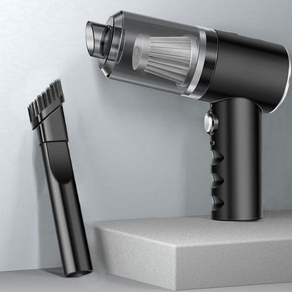 Автомобільний пилосос 120W + 3 насадки, від USB, AS-228 / Акумуляторний пилосос для машини / Бездротовий пилосос