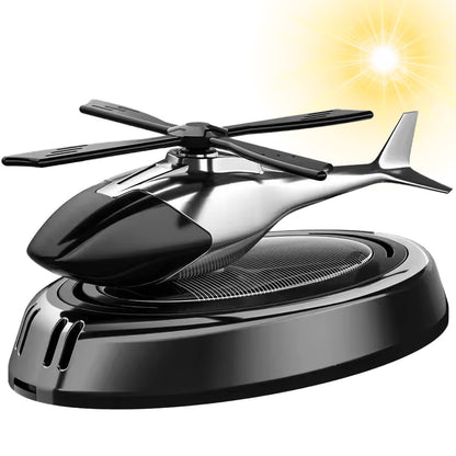 Автомобільний ароматизатор Вертоліт з роздувом на сонячній панелі, Чорний / Пахучка в авто / Ароматизатор в машину