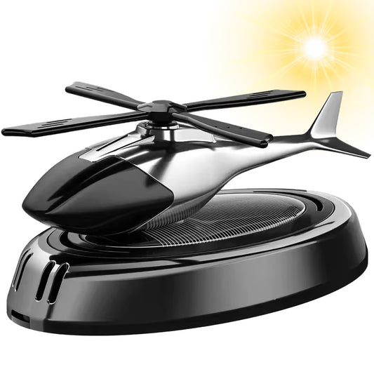 Автомобільний ароматизатор Вертоліт з роздувом на сонячній панелі, Чорний / Пахучка в авто / Ароматизатор в машину