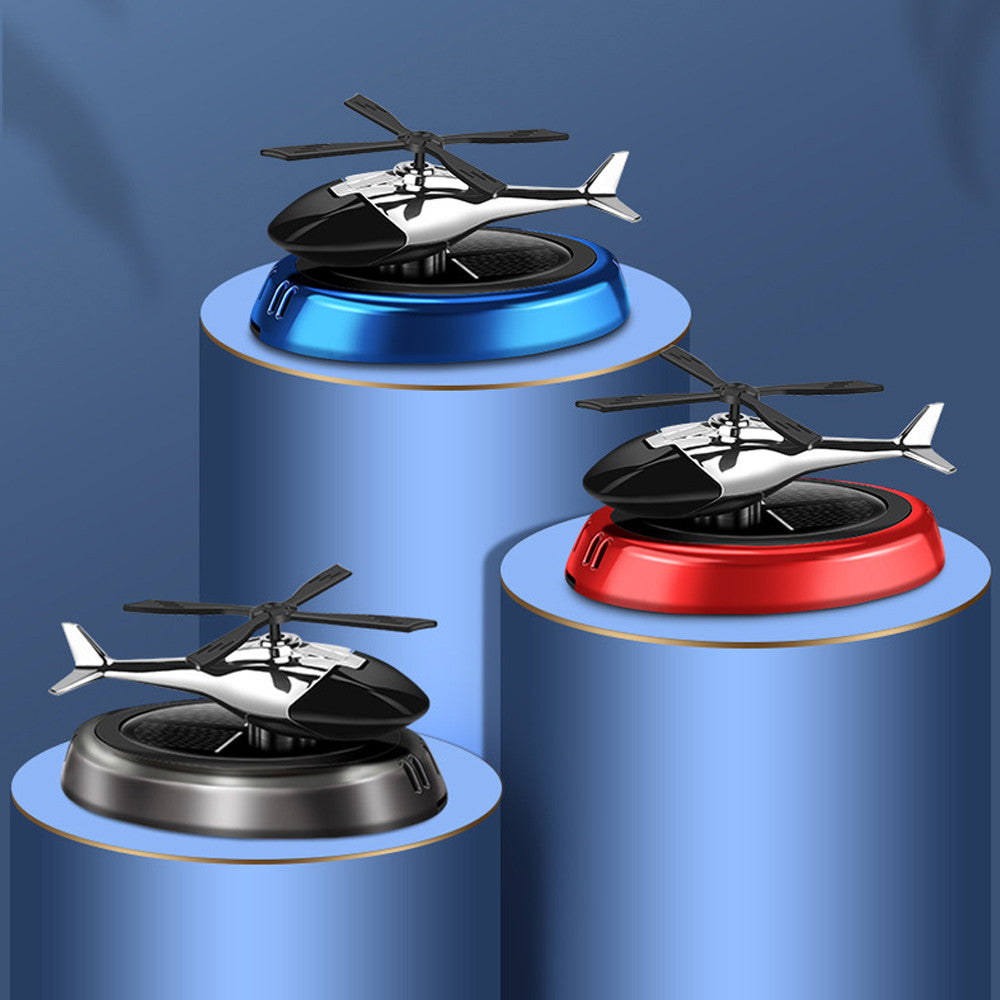 Автомобільний ароматизатор Вертоліт з роздувом на сонячній панелі, Чорний / Пахучка в авто / Ароматизатор в машину