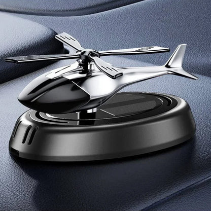 Автомобільний ароматизатор Вертоліт з роздувом на сонячній панелі, Чорний / Пахучка в авто / Ароматизатор в машину