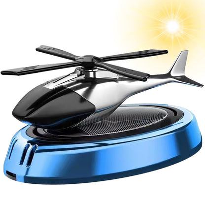 Автомобільний ароматизатор із сонячною панеллю Вертоліт, Синій / Пахучка в авто / Ароматизатор в машину