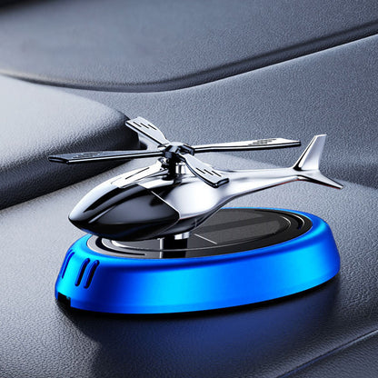 Автомобільний ароматизатор із сонячною панеллю Вертоліт, Синій / Пахучка в авто / Ароматизатор в машину