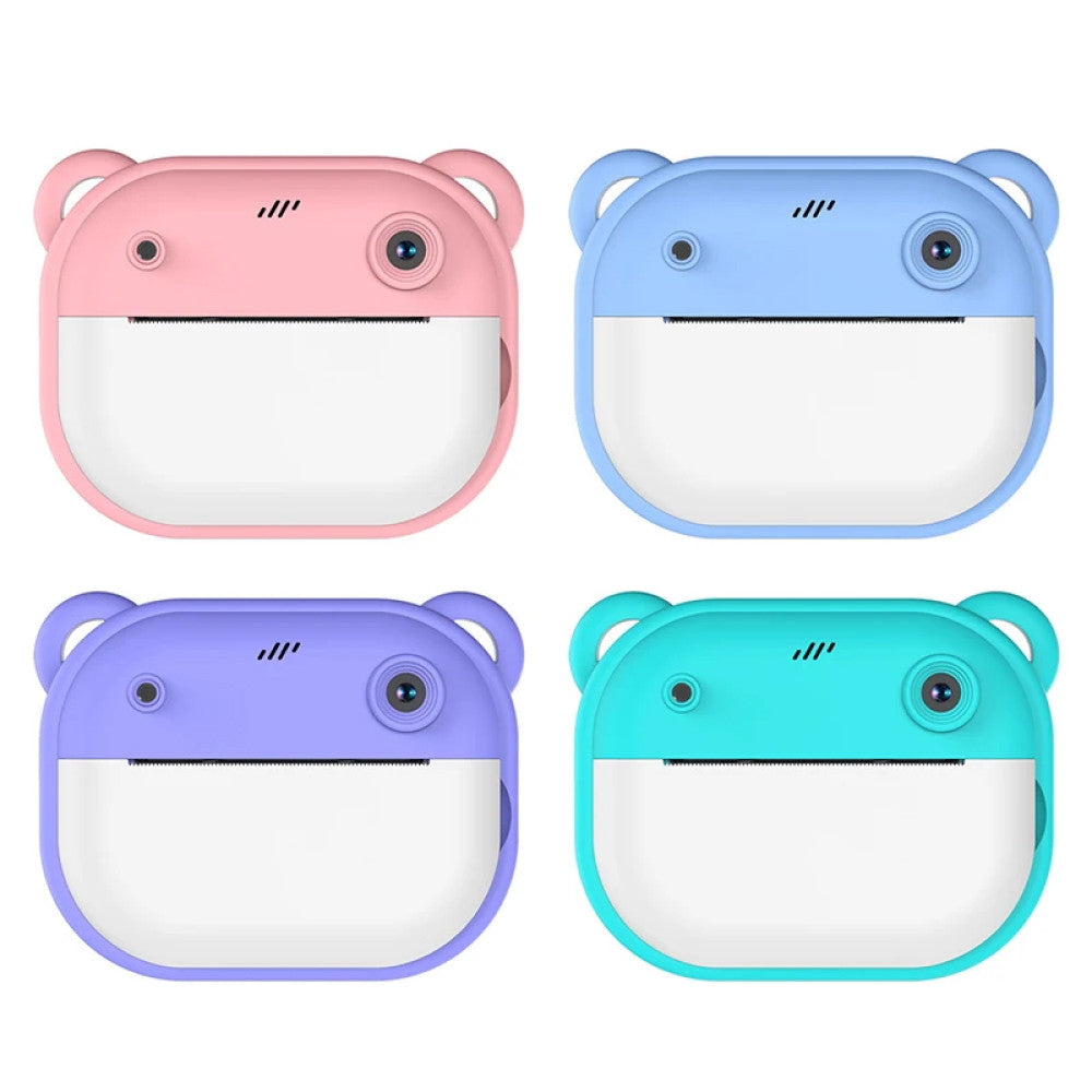 Дитяча камера миттєвого друку + 1 термопапір, Синій / Дитяча цифрова фотокамера / Дитячий цифровий фотоапарат