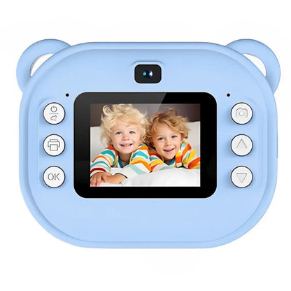 Дитяча камера миттєвого друку + 1 термопапір, Синій / Дитяча цифрова фотокамера / Дитячий цифровий фотоапарат