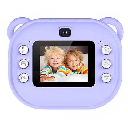 Дитяча камера миттєвого друку + 1 термопапір, Фіолетовий / Дитяча цифрова фотокамера / Дитячий цифровий фотоапарат
