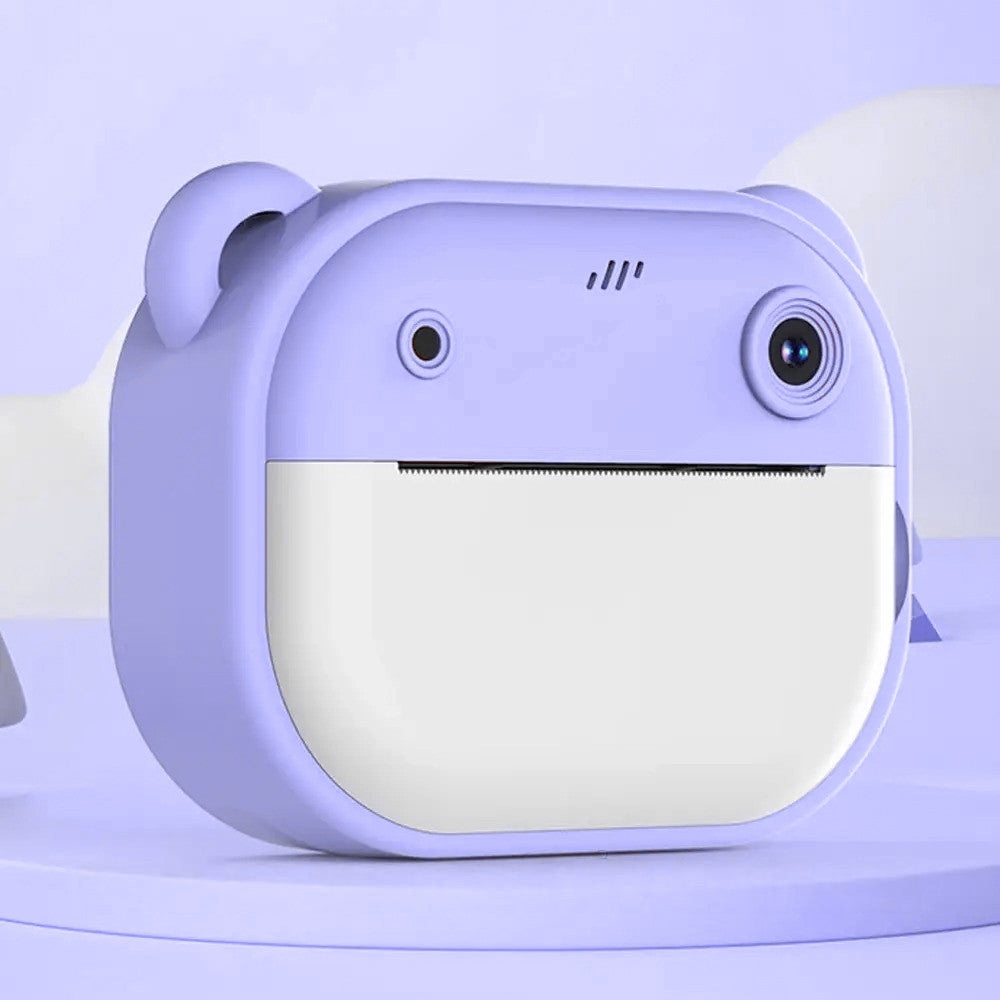 Дитяча камера миттєвого друку + 1 термопапір, Фіолетовий / Дитяча цифрова фотокамера / Дитячий цифровий фотоапарат