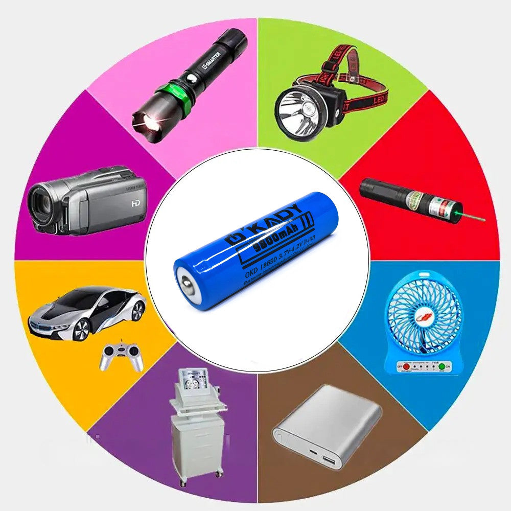 Акумулятор 18650 Li-Ion, 9800 mAh, 3,7V / Акумуляторна батарейка / Акумулятор літій-іонний