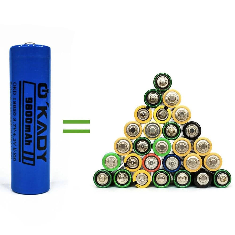 Акумулятор 18650 Li-Ion, 9800 mAh, 3,7V / Акумуляторна батарейка / Акумулятор літій-іонний