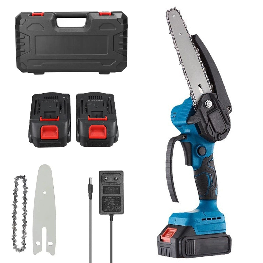 Акумуляторна ланцюгова пилка в кейсі + 2 акумулятори 36В / Електропила / Акумуляторна пилка ручна