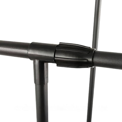 Подвійна вішалка для одягу на 3 полиці (98х58х164см) / Підлогова стійка для речей / Стійка-вішалка в передпокій