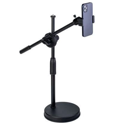 Штатив журавель для телефону з кріпленням під лампу 35-60 см, HA-19 / Настільний тримач для телефону