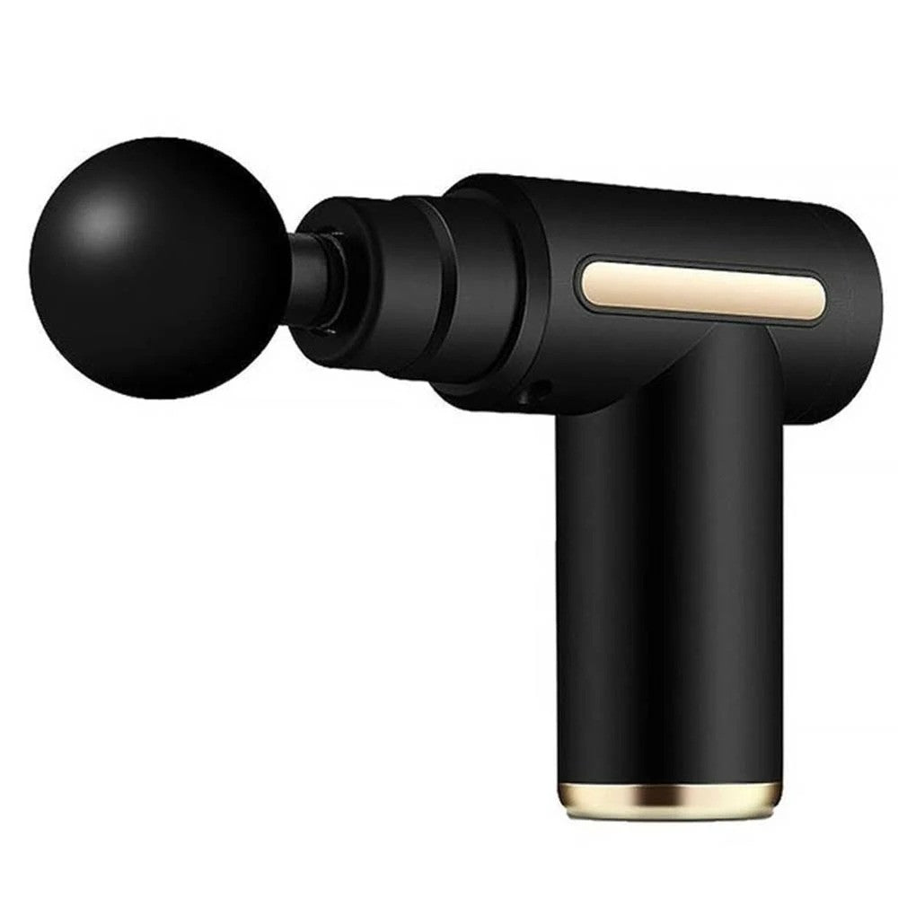 Ручний масажер перкусійний + 4 насадки, з USB, Gun Massager / Портативний масажер / Вібромасажер для тіла