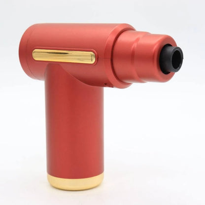 Ручний масажер перкусійний + 4 насадки, з USB, Gun Massager, Червоний / Портативний масажер / Вібромасажер для тіла