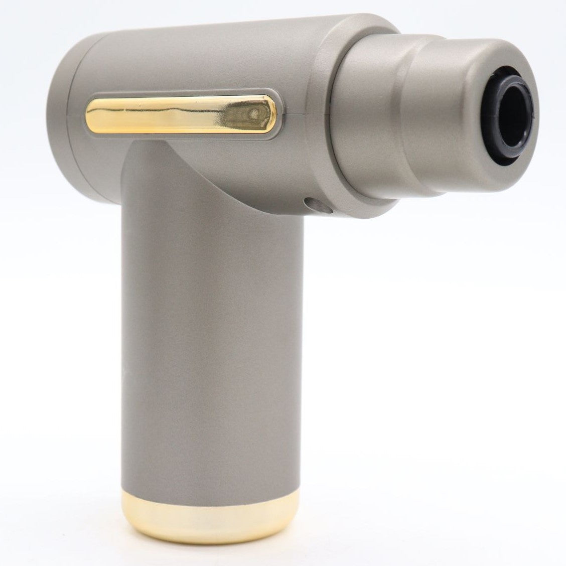 Ручний масажер перкусійний + 4 насадки, з USB, Gun Massager, Сірий / Портативний масажер / Вібромасажер для тіла