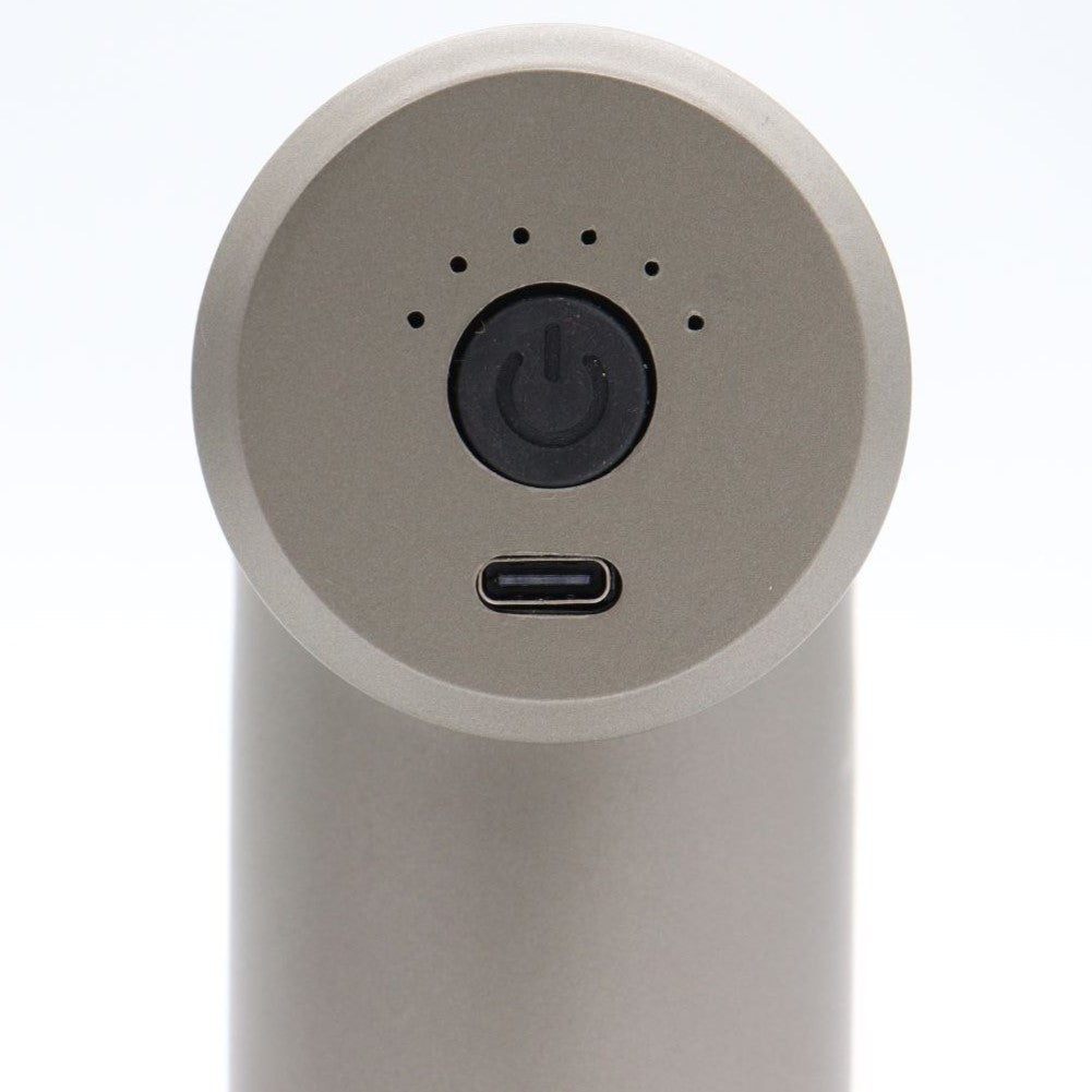 Ручний масажер перкусійний + 4 насадки, з USB, Gun Massager, Сірий / Портативний масажер / Вібромасажер для тіла