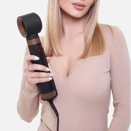 Фен стайлер для укладки волос 6в1, 1000Вт + 6 насадок, от сети, VGR V-491 / Фен-щетка для завивки волос