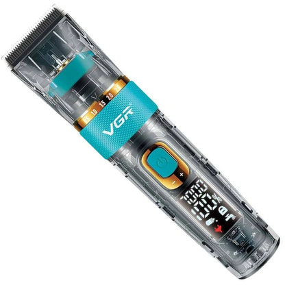 Акумуляторна машинка для стрижки волосся + 6 насадок, з USB, VGR V-695 / Бездротовий тример для стрижки