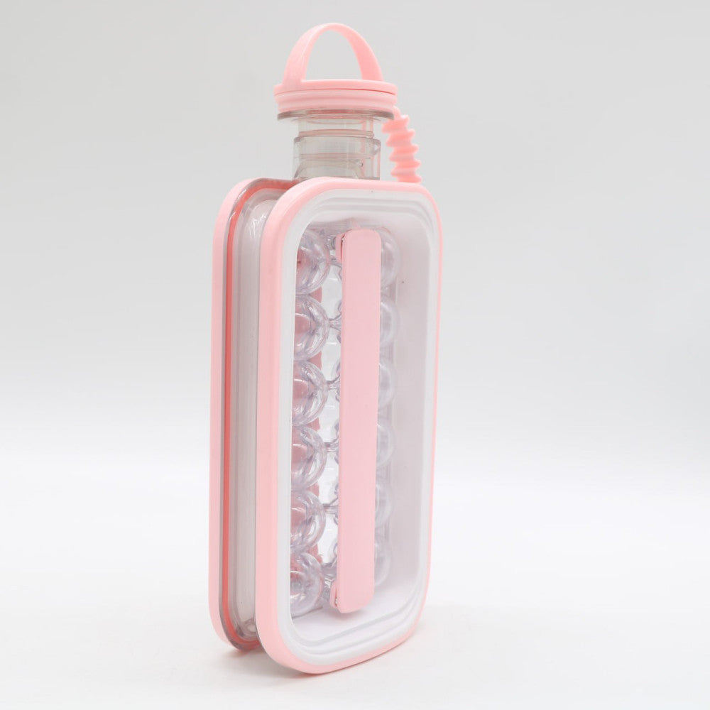 Силіконова форма для льоду на 17 кульок ICE CUBE TRAY, Рожевий / Форма для круглого льоду / Пляшка для льоду