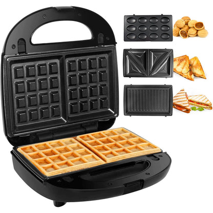 Сендвічниця 4в1 зі змінними формами, 2200Вт, OP-908 / Мультимейкер / Бутербродниця / Гриль електричний