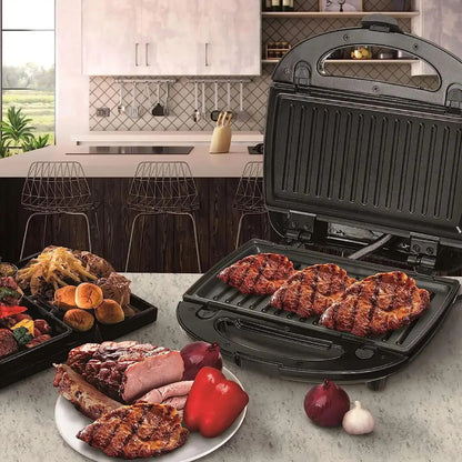 Сендвічниця 4в1 зі змінними формами, 2200Вт, OP-908 / Мультимейкер / Бутербродниця / Гриль електричний