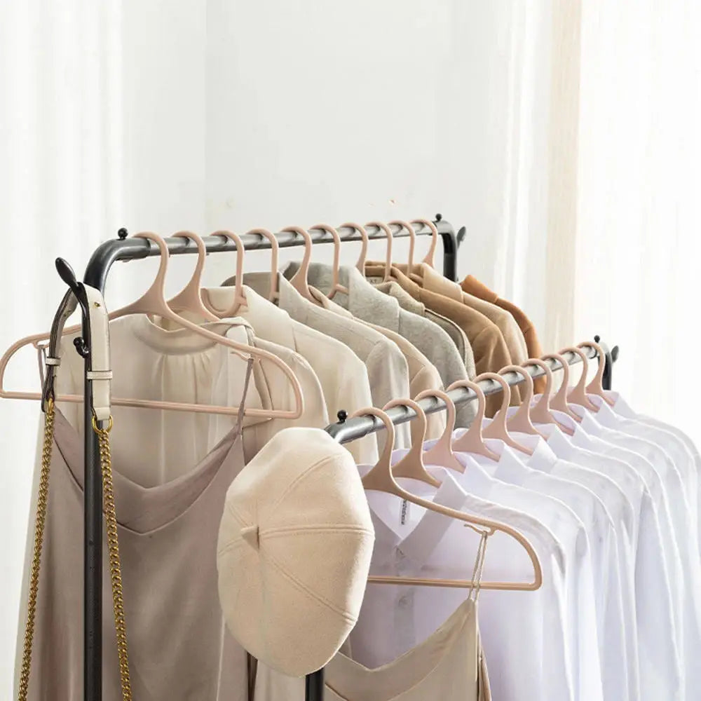 Підлогова вішалка для одягу, 143х96х42 см / Подвійна стійка для одягу / Вішалка з полицею для взуття