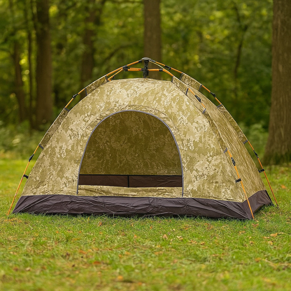 Намет автоматичний 2-х місний, 200х130 см, Піксель / Туристичний намет / Намет для кемпінгу