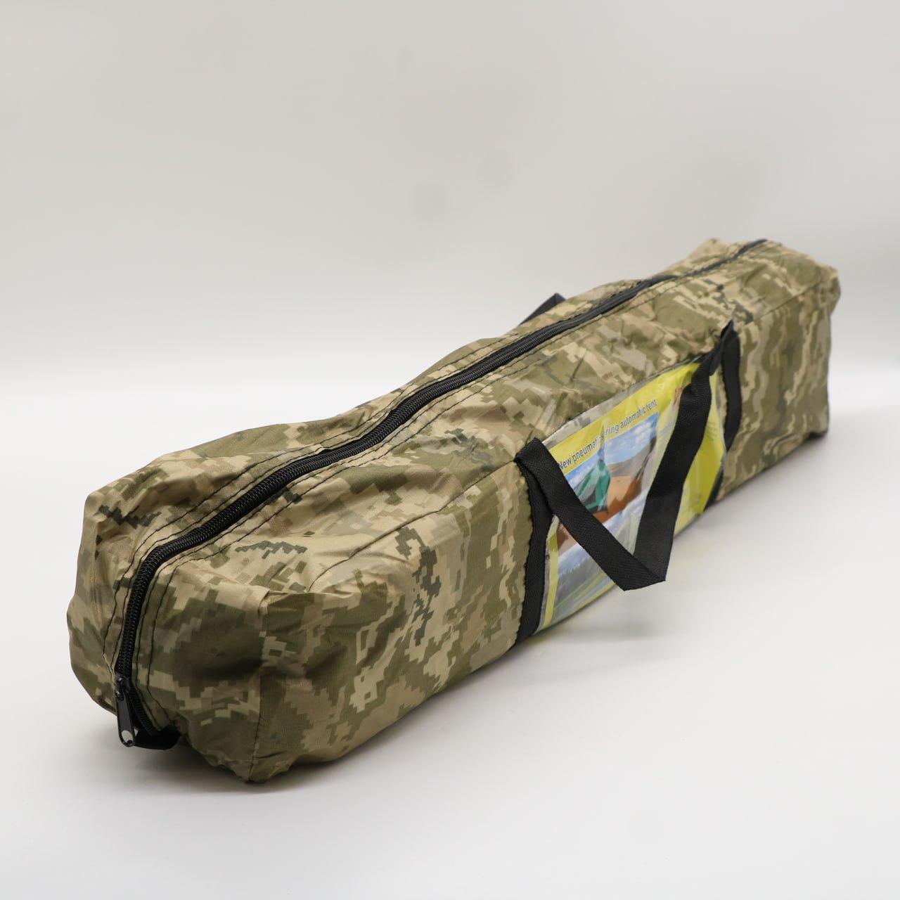 Намет автоматичний 2-х місний, 200х130 см, Піксель / Туристичний намет / Намет для кемпінгу