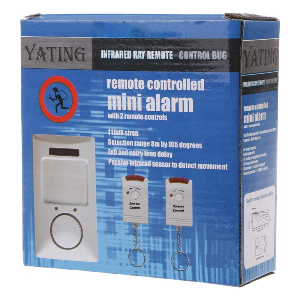 Бездротова сигналізація з датчиком руху та 2 пультами, 110 YL / Сенсорна сигналізація для дому