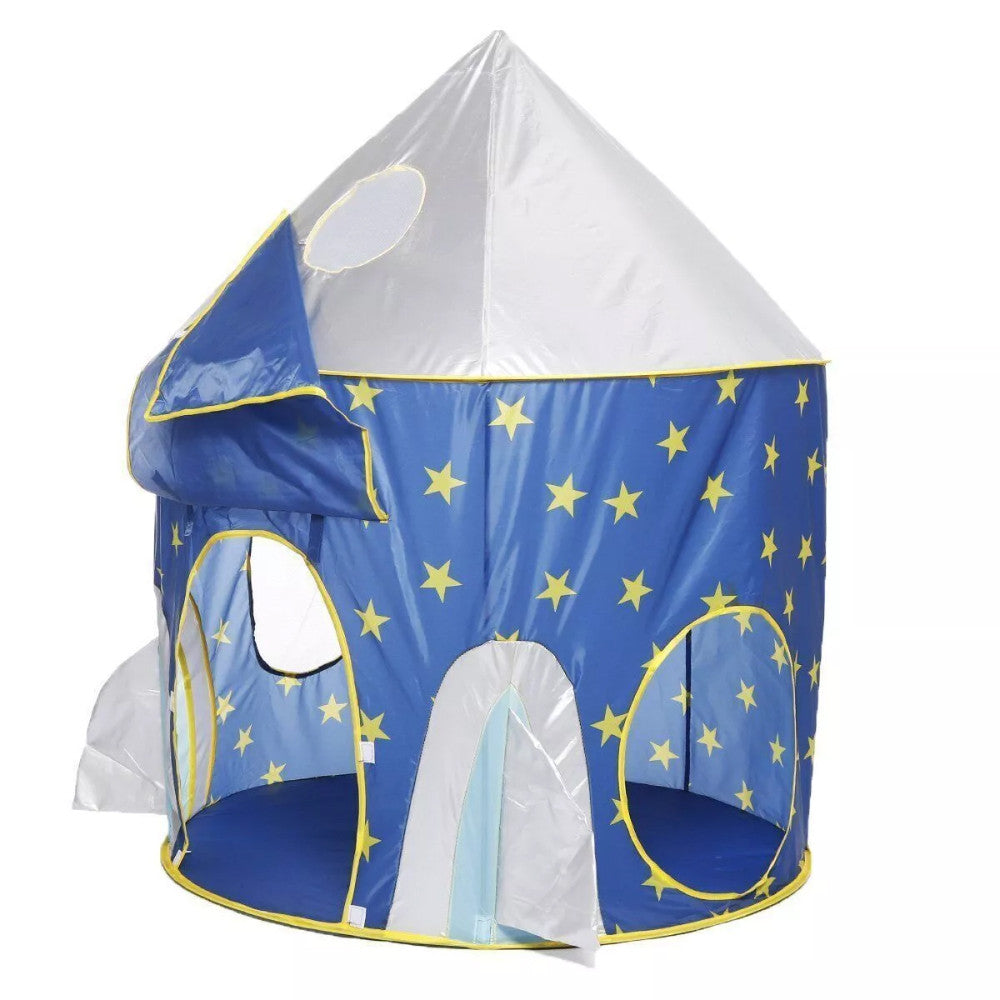 Дитячий будиночок намет з тунелем та басейном для кульок, Синій / Намет дитячий / Ігровий намет для дітей