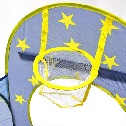 Дитячий будиночок намет з тунелем та басейном для кульок, Синій / Намет дитячий / Ігровий намет для дітей