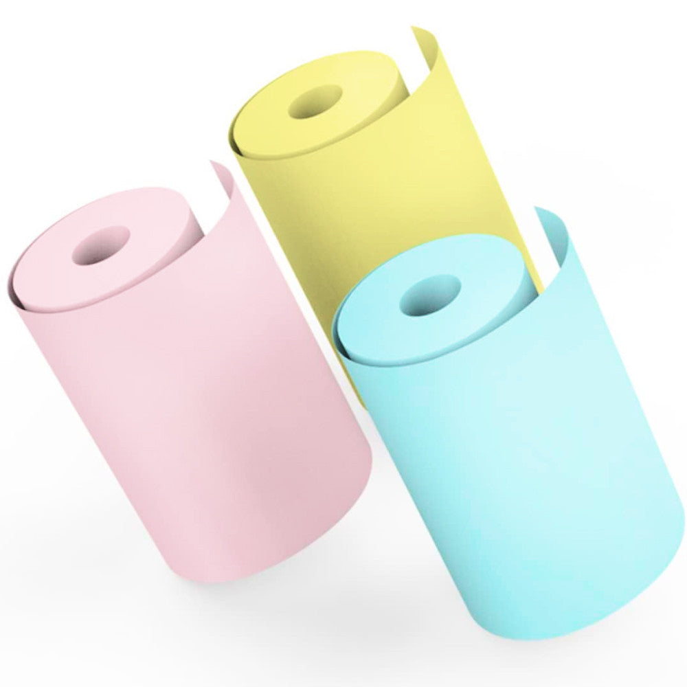 3 шт Кольоровий термопапір для міні принтера 57х25мм / Папір для термопринтера / Папір для міні принтера