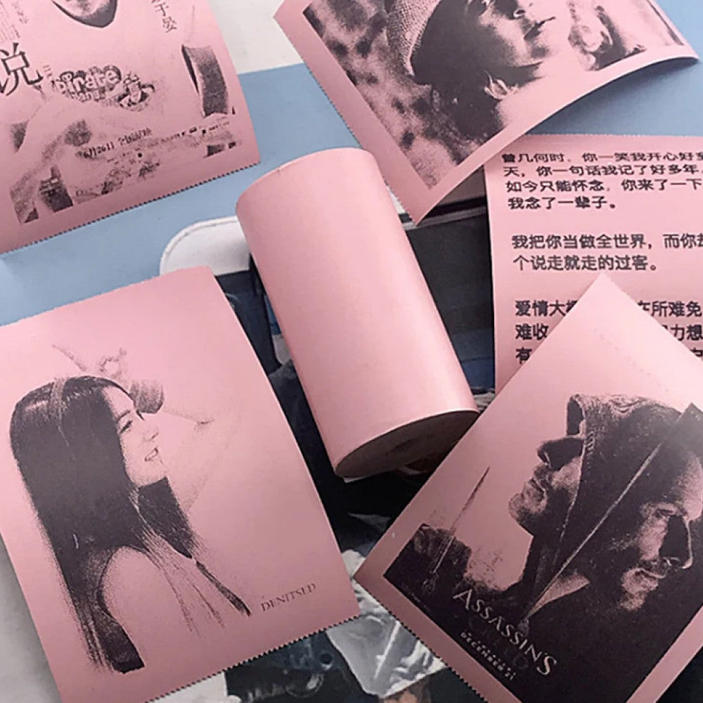 3 шт Кольоровий термопапір для міні принтера 57х25мм / Папір для термопринтера / Папір для міні принтера