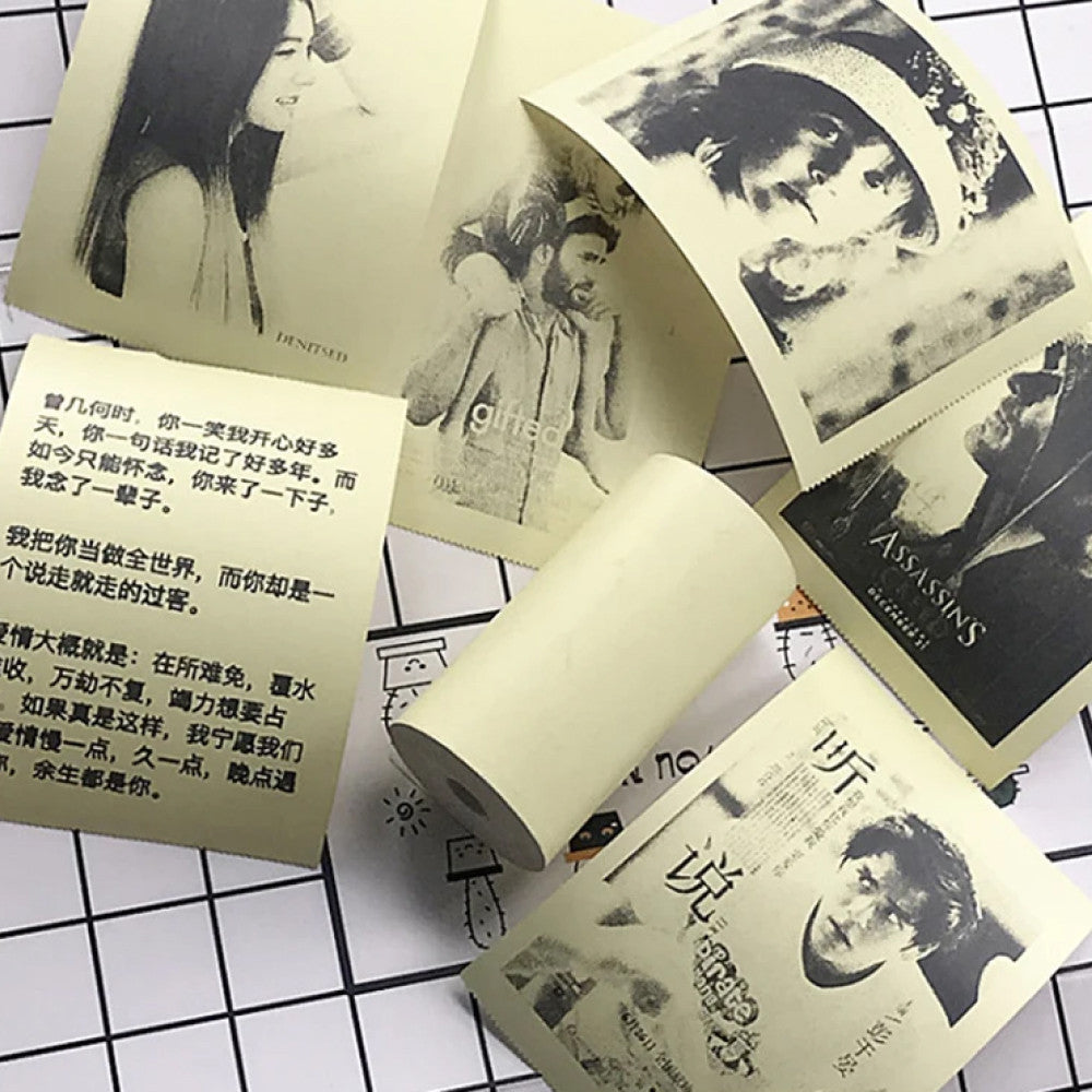 3 шт Кольоровий термопапір для міні принтера 57х25мм / Папір для термопринтера / Папір для міні принтера