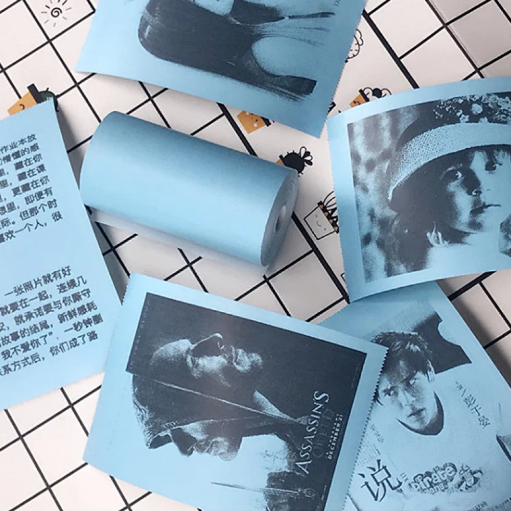 3 шт Кольоровий термопапір для міні принтера 57х25мм / Папір для термопринтера / Папір для міні принтера