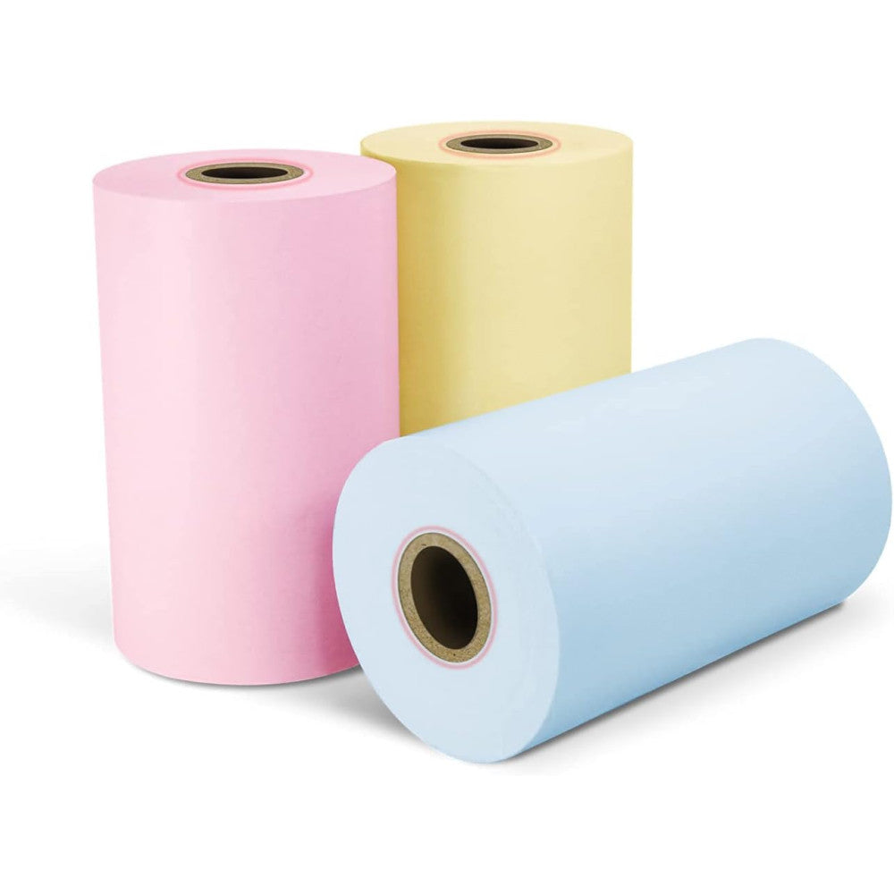 3 шт Кольоровий термопапір для міні принтера 57х25мм / Папір для термопринтера / Папір для міні принтера