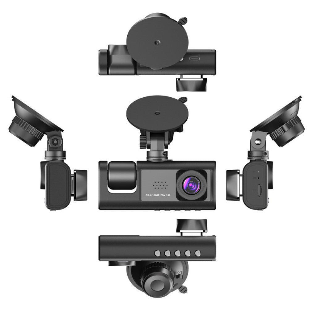 Відеореєстратор з трьома камерами 1080P / Реєстратор в машину / Автореєстратор / Відеореєстратор для авто