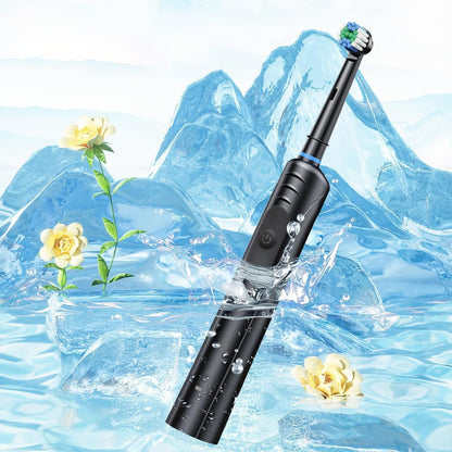 Електрична зубна щітка + 4 насадки, 3 режими, з USB / Акумуляторна щітка для зубів / Електрощітка для зубів