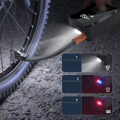 Портативний компресор з акумулятором 6000mAh, 150PSI, 120W / Автомобільний насос / Автокомпресор