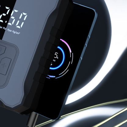 Портативний компресор з акумулятором 6000mAh, 150PSI, 120W / Автомобільний насос / Автокомпресор