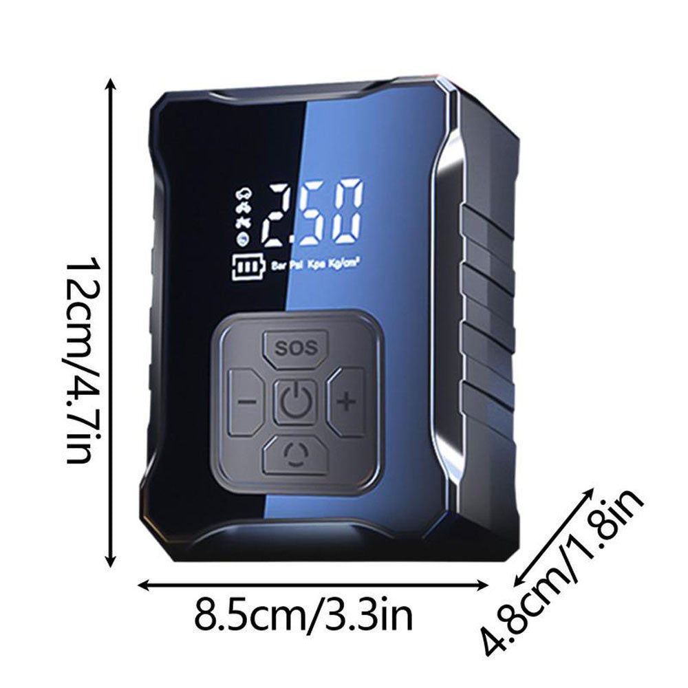 Портативний компресор з акумулятором 6000mAh, 150PSI, 120W / Автомобільний насос / Автокомпресор